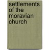 Settlements of the Moravian Church door Not Available