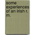 Some Experiences Of An Irish R. M.