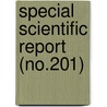 Special Scientific Report (No.201) by Wildlife Service