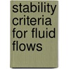 Stability Criteria for Fluid Flows door Lidia Palese