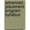 Advanced Placement Program Syllabus door College Entrance Examination Board