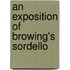 An Exposition Of Browing's Sordello