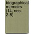 Biographical Memoirs (14, Nos. 2-8)