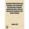 Christian Universities and Colleges by Not Available