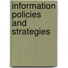 Information Policies And Strategies by Ian Cornelius