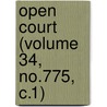 Open Court (Volume 34, No.775, C.1) door Paul Carus