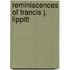 Reminiscences Of Francis J. Lippitt