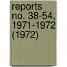 Reports No. 38-54, 1971-1972 (1972) by Montana. Legislative Council