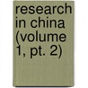 Research In China (volume 1, Pt. 2) door Carnegie Institution of Washington