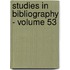 Studies in Bibliography - Volume 53