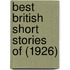 Best British Short Stories of (1926)