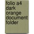 Folio A4 Dark Orange Document Folder