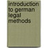 Introduction To German Legal Methods