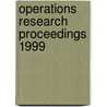 Operations Research Proceedings 1999 door Karl Inderfurth
