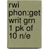 Rwi Phon:get Writ Grn 1 Pk Of 10 N/e