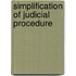 Simplification Of Judicial Procedure