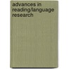 Advances in Reading/Language Research by Ann Watts Pailliotet