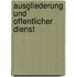Ausgliederung Und Offentlicher Dienst