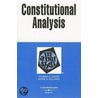 Constitutional Analysis In A Nutshell by Thomas E. Baker