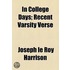 In College Days; Recent Varsity Verse