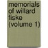 Memorials of Willard Fiske (Volume 1)
