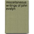 Miscellaneous Writings of John Evelyn