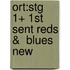 Ort:stg 1+ 1st Sent Reds &  Blues New