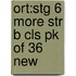 Ort:stg 6 More Str B Cls Pk Of 36 New
