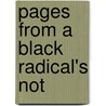 Pages From A Black Radical's Not by James Boggs