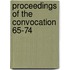 Proceedings Of The Convocation  65-74