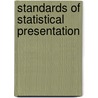 Standards of Statistical Presentation door United States. Dept. of the Army