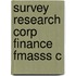 Survey Research Corp Finance Fmasss C