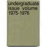 Undergraduate Issue  Volume 1975-1976 door University Of New Hampshire