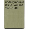 Undergraduate Issue  Volume 1979-1980 door University Of New Hampshire