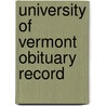 University Of Vermont Obituary Record door University Of Vermont. Alumni