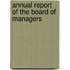 Annual Report Of The Board Of Managers