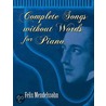 Complete Songs without Words for Piano door Felix Mendelssohn