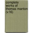 Complete Works of Thomas Manton (V.16)