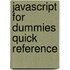 JavaScript for Dummies Quick Reference