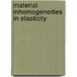 Material Inhomogeneities in Elasticity