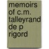 Memoirs Of C.M. Talleyrand De P Rigord