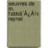 Oeuvres De M. L'Abbã¯Â¿Â½ Raynal