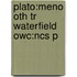 Plato:meno Oth Tr Waterfield Owc:ncs P
