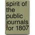Spirit of the Public Journals for 1807