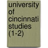 University of Cincinnati Studies (1-2) door University of Cincinnati