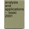 Analysis and Applications -- Isaac 2001 door International Society for Analysis