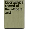 Biographical Record Of The Officers And door Rensselaer Polytechnic Institute