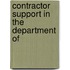 Contractor Support In The Department Of