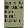 Cours De Litt Rature Fran Aise: Tableau by M. Abel-Fran O. Villemain