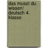 Das musst du  wissen! Deutsch 4. Klasse